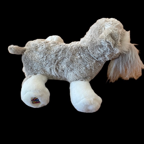 Ganz Webkinz Realistic Schnauzer Dog 8" Plush Stuffed Animal Toy NO CODE - Picture 4 of 6